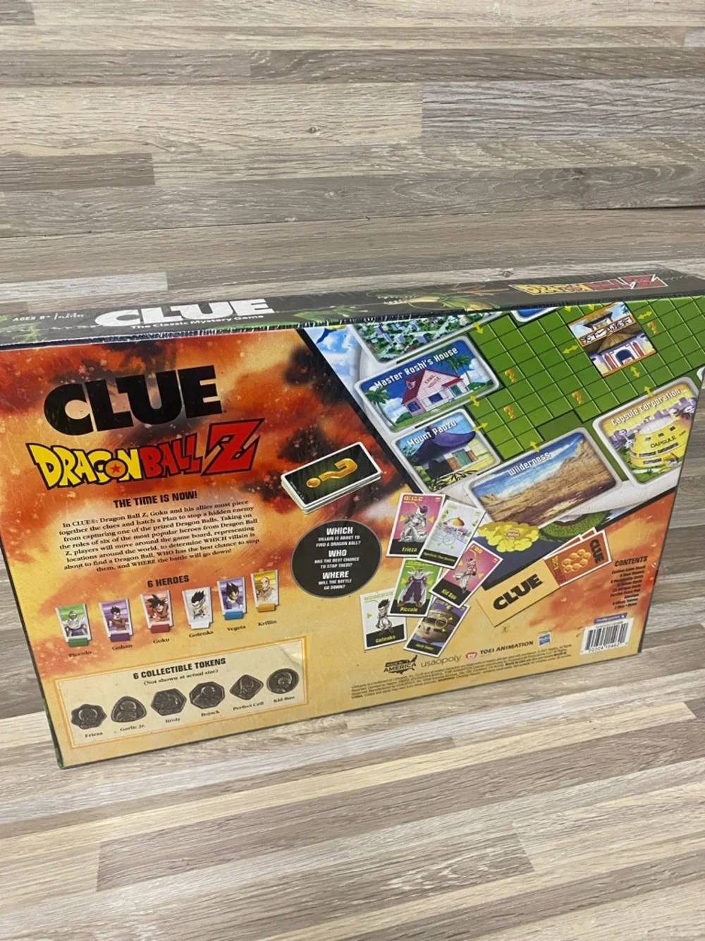 Clue Dragon Ball Z Edition Board Game - Dragon Ball Z anime